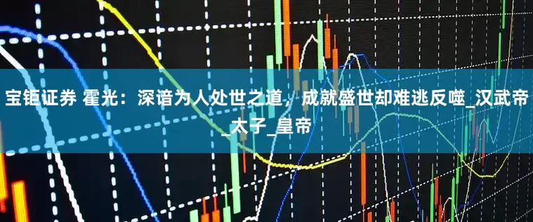 宝钜证券 霍光：深谙为人处世之道，成就盛世却难逃反噬_汉武帝_太子_皇帝